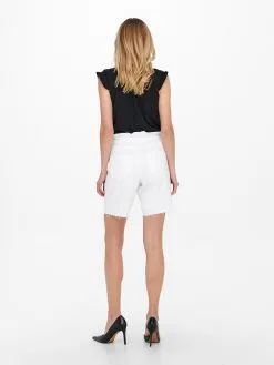 ONLY Shorts Regular Broek CUBA Dames Wit -ONLY Elegant winkel 1ffb4c1f1442c357e0a206619bc750d3