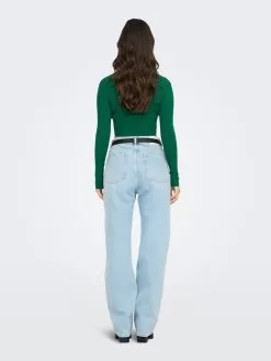 ONLY Fijngebreide Truien Trui Meddi Dames Donkergroen -ONLY Elegant winkel 202905d4af86d42e438bcbe29faa803b