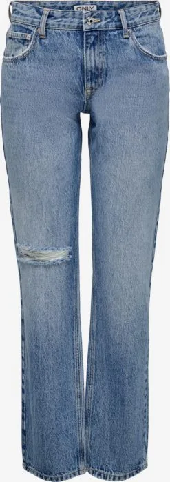 ONLY Straight Regular Jeans BREE Dames Blauw