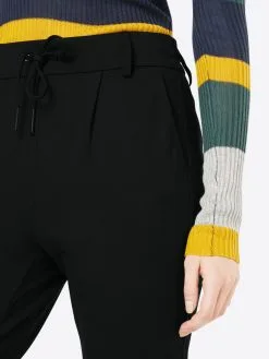 ONLY Bandplooibroeken Slimfit Bandplooibroek Poptrash Dames Zwart -ONLY Elegant winkel 209e2472f1a95e1e08f1c0a9a4966408