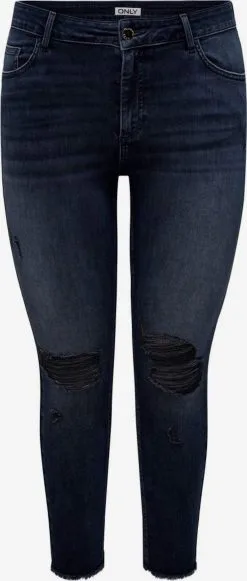 ONLY CARMAKOMA Straight Regular Jeans Willy Dames Blauw
