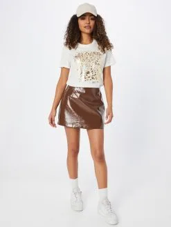 ONLY T-shirts Shirt LIGA Dames Wit -ONLY Elegant winkel 210d0cc0152130f1583e4380777b12c3