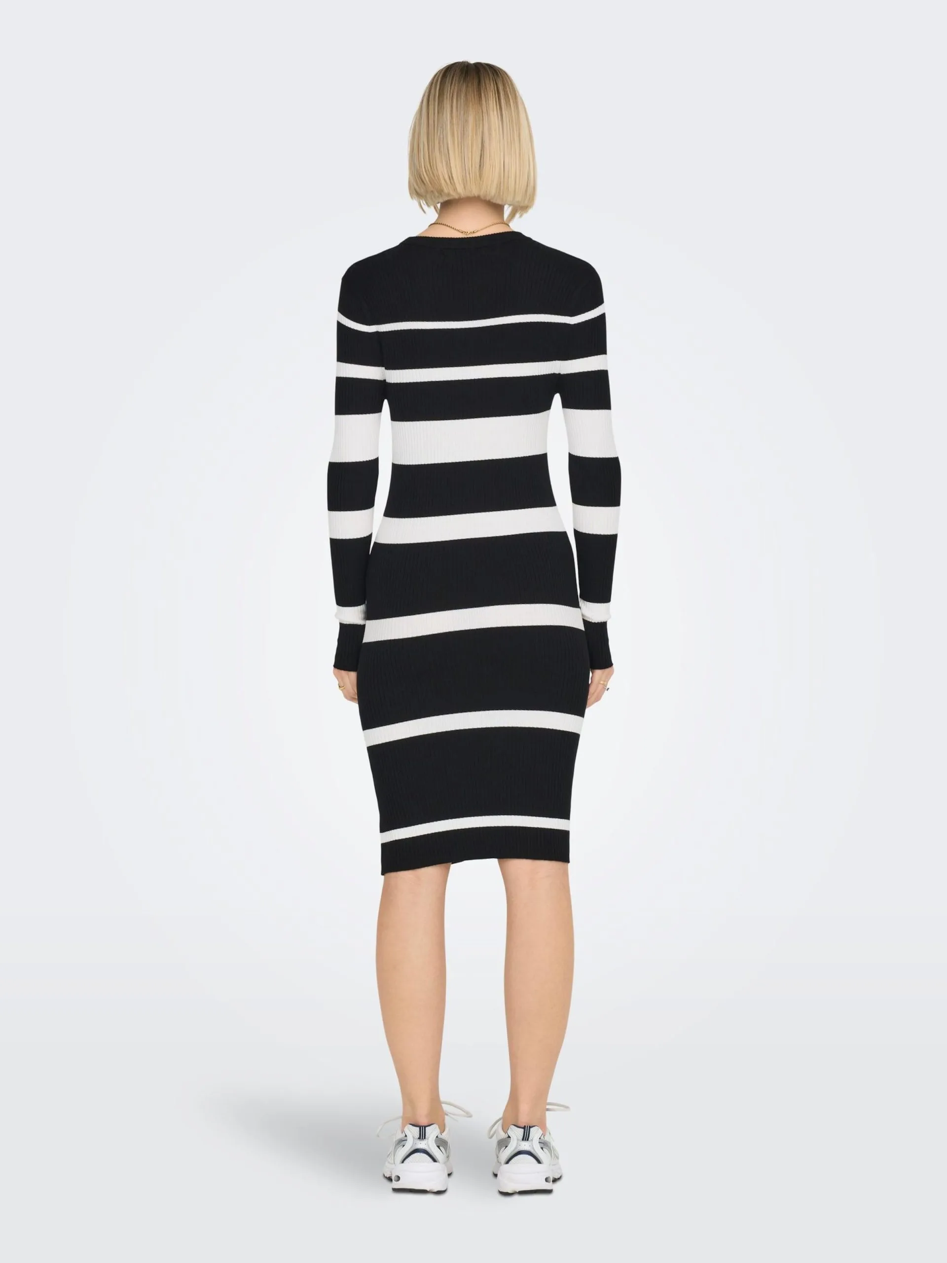 ONLY Gebreide Jurken Gebreide Jurk Mauve Dames Zwart 4 ONLY Gebreide Jurken Gebreide Jurk Mauve Dames Zwart - Afbeelding 4