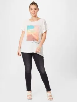 ONLY CARMAKOMA T-shirts Shirt KETTY Dames Offwhite -ONLY Elegant winkel 218aab508ab0493d370cf252d62c33f0