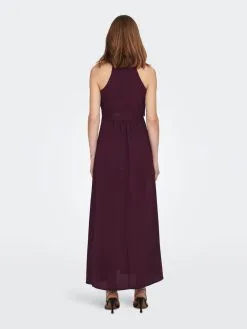 ONLY Maxi Jurken Jurk Dames Bordeaux -ONLY Elegant winkel 21ea73247275a333abfb6cee19ffb101