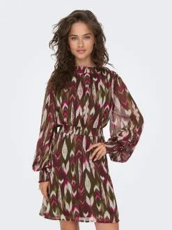 ONLY Mini Jurken Jurk PAM Dames Donkergroen -ONLY Elegant winkel 22bec8351fefae0ddd20059d972d2c7f