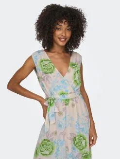 ONLY Maxi Jurken Jurk Dames Beige -ONLY Elegant winkel 2357832bd75506aa278923369023af07