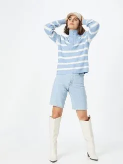 ONLY Coltruien Trui Dames Lichtblauw -ONLY Elegant winkel 23736e942adedf38f38e558a4f2c88a0