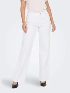 ONLY Wide Leg Wide Leg Jeans Juicy Dames Wit -ONLY Elegant winkel 23b2755ecc86a9c0fbdc4a6e7a224337