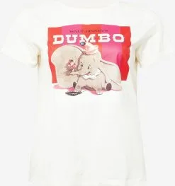ONLY CARMAKOMA T-shirts Shirt Dumbolove Dames Crème