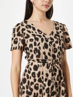 ONLY Blousejurken Blousejurk Dames Beige -ONLY Elegant winkel 248a0fcdc7cc9e65254ca7709cd4c4d0