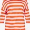 ONLY CARMAKOMA Shirts Met 3/4 Mouw Shirt Dames Oranjerood