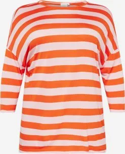 ONLY CARMAKOMA Shirts Met 3/4 Mouw Shirt Dames Oranjerood