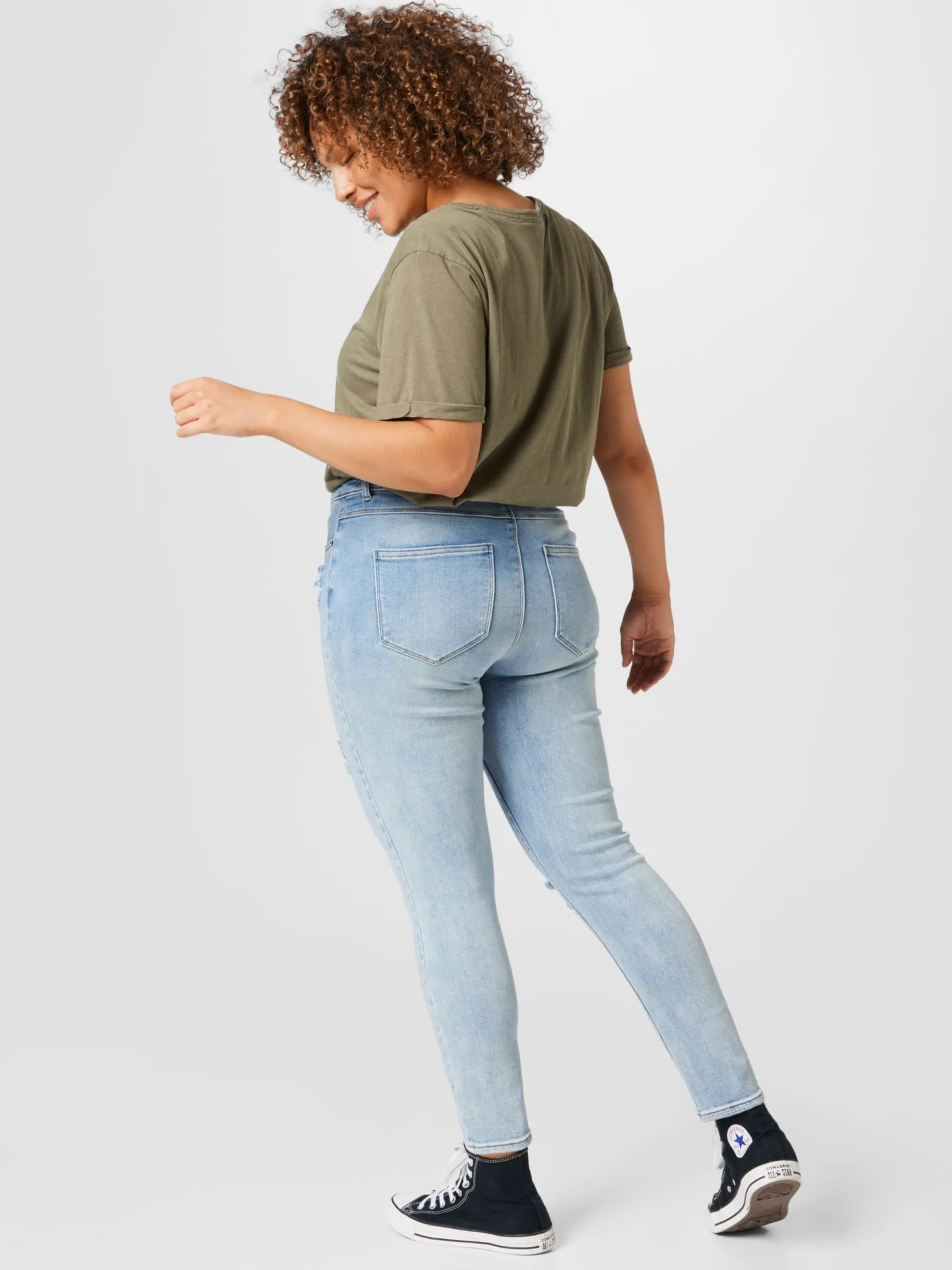 ONLY CARMAKOMA Jeans Skinny Jeans Kila Dames Lichtblauw 3 ONLY CARMAKOMA Jeans Skinny Jeans Kila Dames Lichtblauw - Afbeelding 3