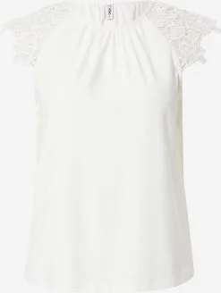 ONLY Kanten Tops Top SILJA Dames Wit