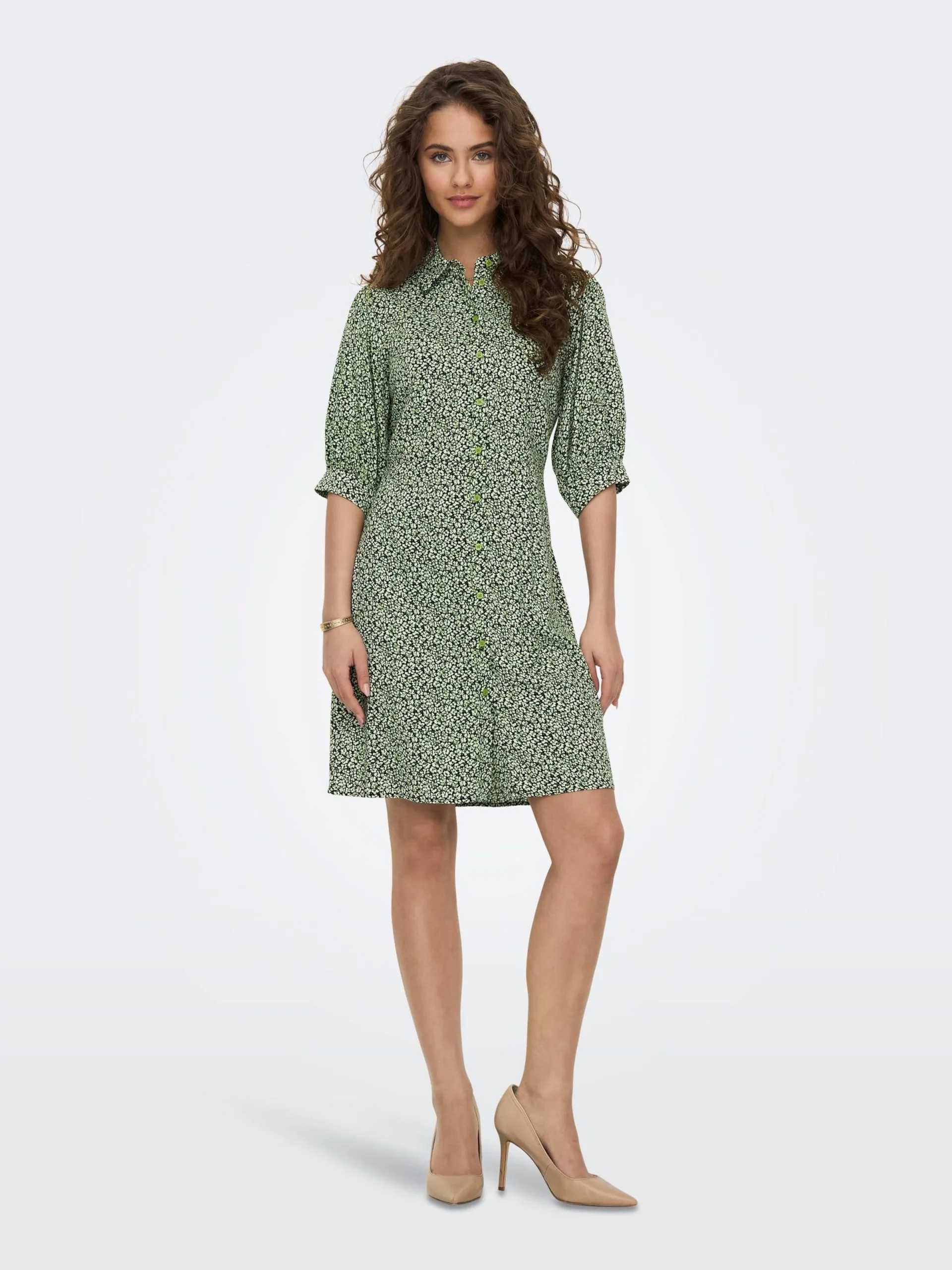 ONLY Blousejurken Blousejurk PIPER Dames Pastelgroen 4 ONLY Blousejurken Blousejurk PIPER Dames Pastelgroen - Afbeelding 4