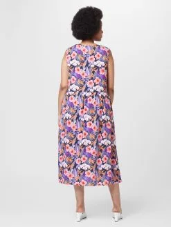 ONLY CARMAKOMA Zomerjurken Zomerjurk NOVA ELLA Dames Nachtblauw -ONLY Elegant winkel 264eb90915aa7c70d492b0800811c87a