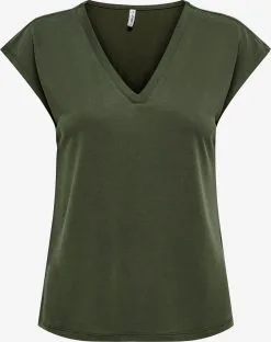 ONLY T-shirts Shirt FREE Dames Donkergroen