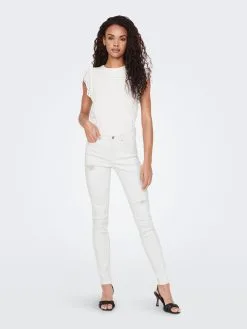 ONLY Jeans Skinny Jeans Wauw Dames Wit -ONLY Elegant winkel 26a14656eedaf9562bd9bea3cab17fca