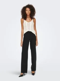 ONLY Tops Gebreide Top Lyzet Dames Wit -ONLY Elegant winkel 2740a022fa6db6a3255c11305fc6dcf5