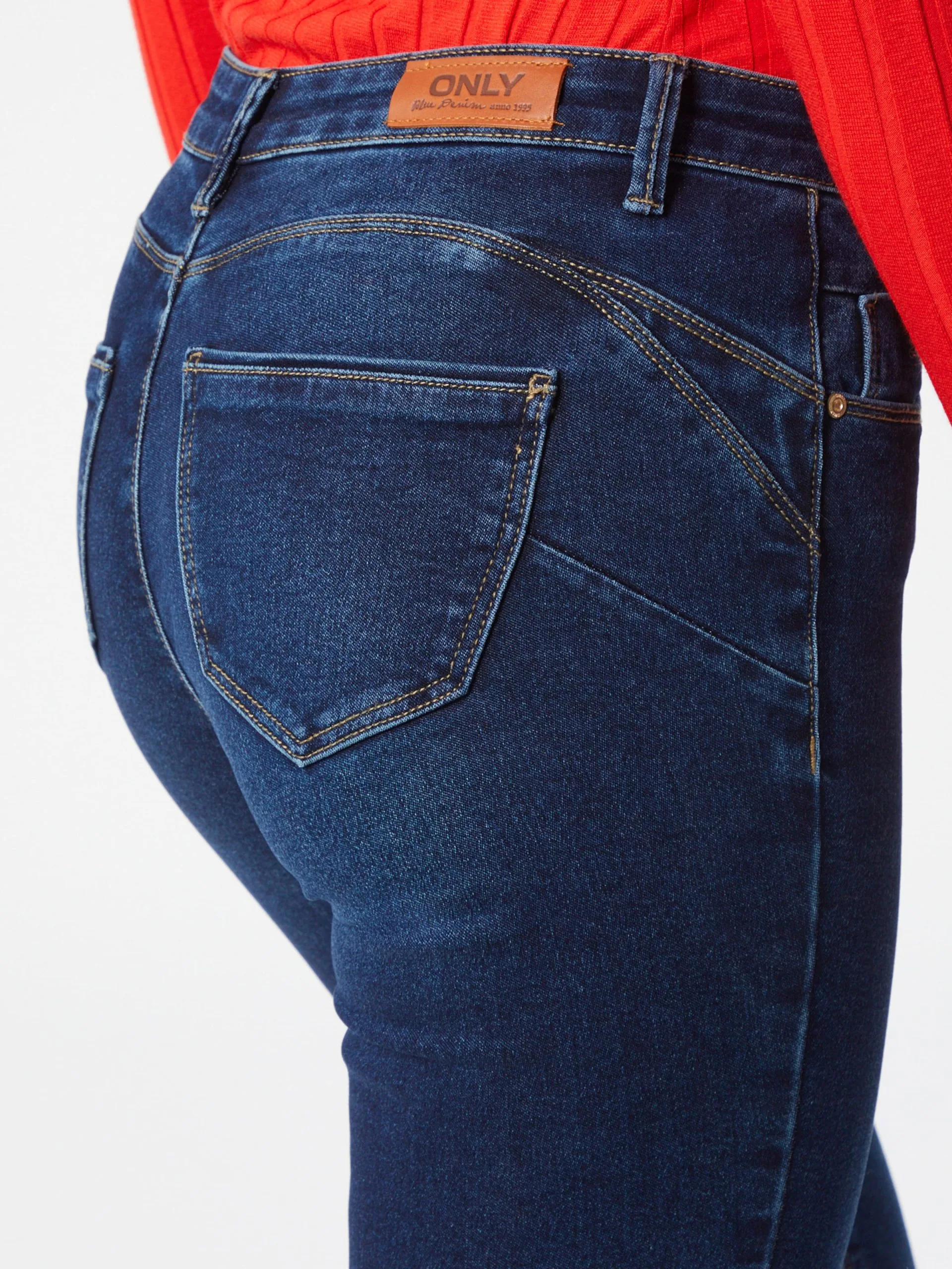 ONLY Jeans Skinny Jeans Daisy Dames Donkerblauw 4 ONLY Jeans Skinny Jeans Daisy Dames Donkerblauw - Afbeelding 4