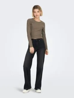 ONLY Longsleeves Shirt EMMA Dames Sepia -ONLY Elegant winkel 27f77cf1e7237d05160202a96e2be440