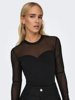 ONLY Shirts Shirt Body Live Dames Zwart -ONLY Elegant winkel 288504572b40498302b2dab5049ec9ad