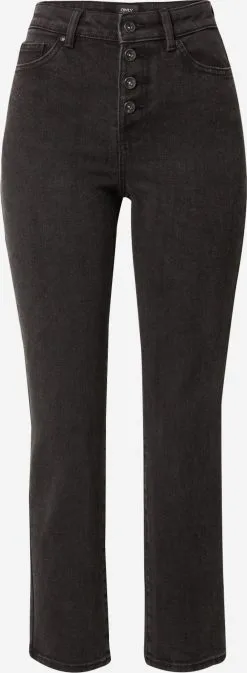 ONLY Straight Regular Jeans Emily Dames Zwart