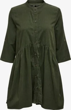 ONLY Blousejurken Blousejurk Chicago Dames Donkergroen