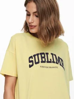 ONLY T-shirts Shirt Cana Dames Pasteelgeel -ONLY Elegant winkel 28cb102f6cd1a765dc9188aebcf96ca1