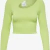 ONLY Longsleeves Shirt Gwen Dames Lichtgroen