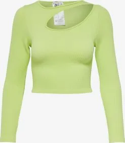ONLY Longsleeves Shirt Gwen Dames Lichtgroen