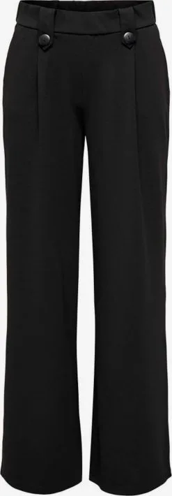 ONLY Bandplooibroeken Loosefit Bandplooibroek Dames Zwart