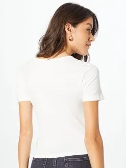 ONLY T-shirts Shirt CAROLA Dames Wit -ONLY Elegant winkel 2a6dfb0a00e5576f389d3ef755447471