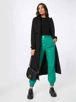 ONLY Leren Broeken Tapered Broek SOFIA Dames Jade Groen -ONLY Elegant winkel 2a7926678542e2a0bef39ec1f941209c