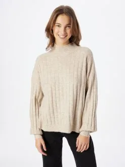 ONLY Fijngebreide Truien Trui Dames Sand -ONLY Elegant winkel 2aca9492acaf59ec8e9a291b52415ab1