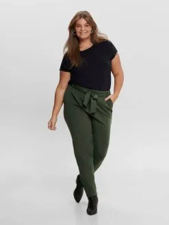 ONLY CARMAKOMA Pantalons Regular Broek Dames Groen -ONLY Elegant winkel 2acea59c5643711fc43cc0cfe4ca079b
