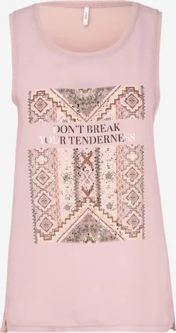 ONLY Mouwloze Shirts Top ARIA Dames Poederroze