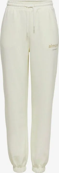 ONLY Sweatpants Tapered Broek Bella Dames Wit