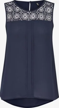 ONLY Blouse Tops Blouse NAPOLI Dames Nachtblauw