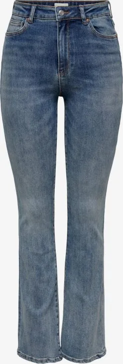 ONLY Jeans Bootcut Jeans Mila Dames Blauw