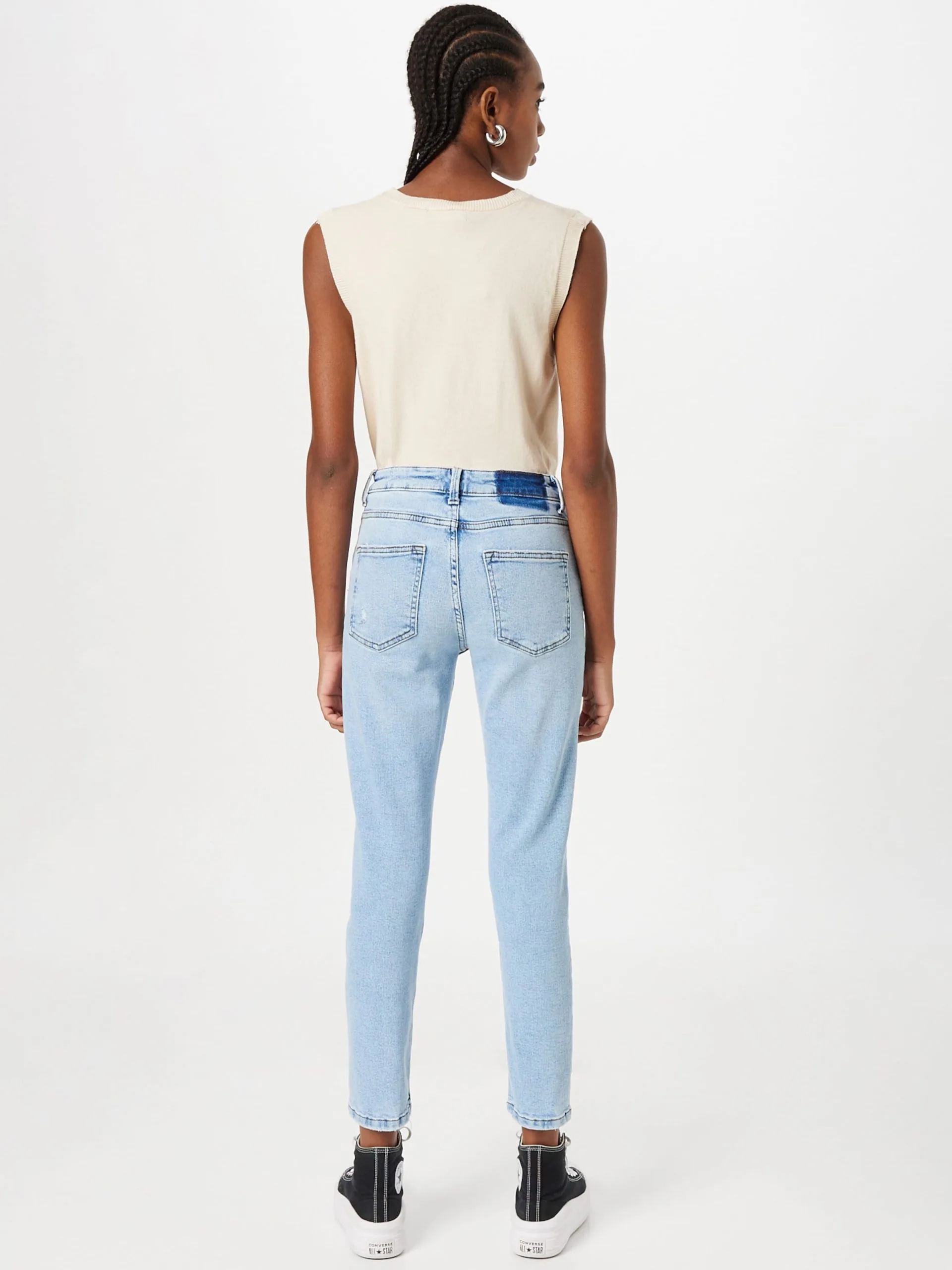 ONLY Jeans Slimfit Jeans ERICA Dames Blauw 4 ONLY Jeans Slimfit Jeans ERICA Dames Blauw - Afbeelding 4