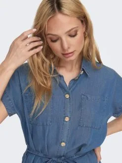 ONLY Blousejurken Blousejurk Pema Dames Donkerblauw -ONLY Elegant winkel 2ca8137cb1c46ff8f360b7e9aa14c710