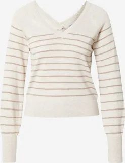 ONLY Fijngebreide Truien Trui LANA Dames Lichtgrijs