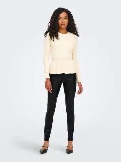 ONLY Leren Broeken Skinny Broek Jessie Dames Zwart -ONLY Elegant winkel 2cf4b10b6aef8930d8fd8f5c418f372e