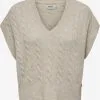ONLY Fijngebreide Truien Trui Melody Dames Beige