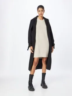 ONLY Gebreide Jurken Gebreide Jurk Dames Beige -ONLY Elegant winkel 2d97585df3c9919e228b447b2aa34c03