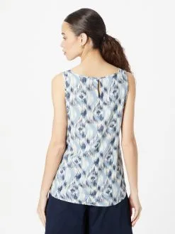 ONLY Tanktops Top NOVA Dames Marine / Lichtblauw -ONLY Elegant winkel 2dacf6bee7cef771bb961d1279b205a6