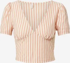 ONLY Crop Tops Top Dames Perzik / Wit