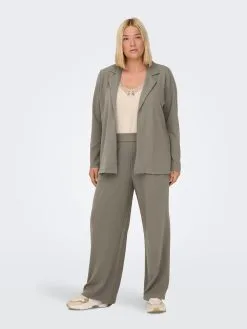 ONLY CARMAKOMA Pantalons Wide Leg Broek Dames Stone Grey -ONLY Elegant winkel 2debfe90dc7b0d9d65eb1ad51a52623c